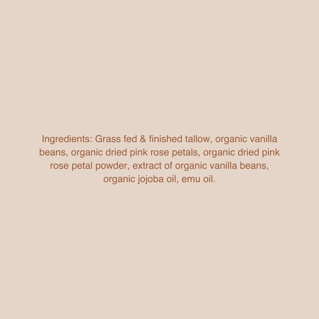 *limited edition* Vanilla Rose Whipped Tallow