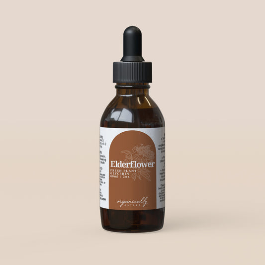 Elderflower Glycerin: Alcohol Free Fever Support
